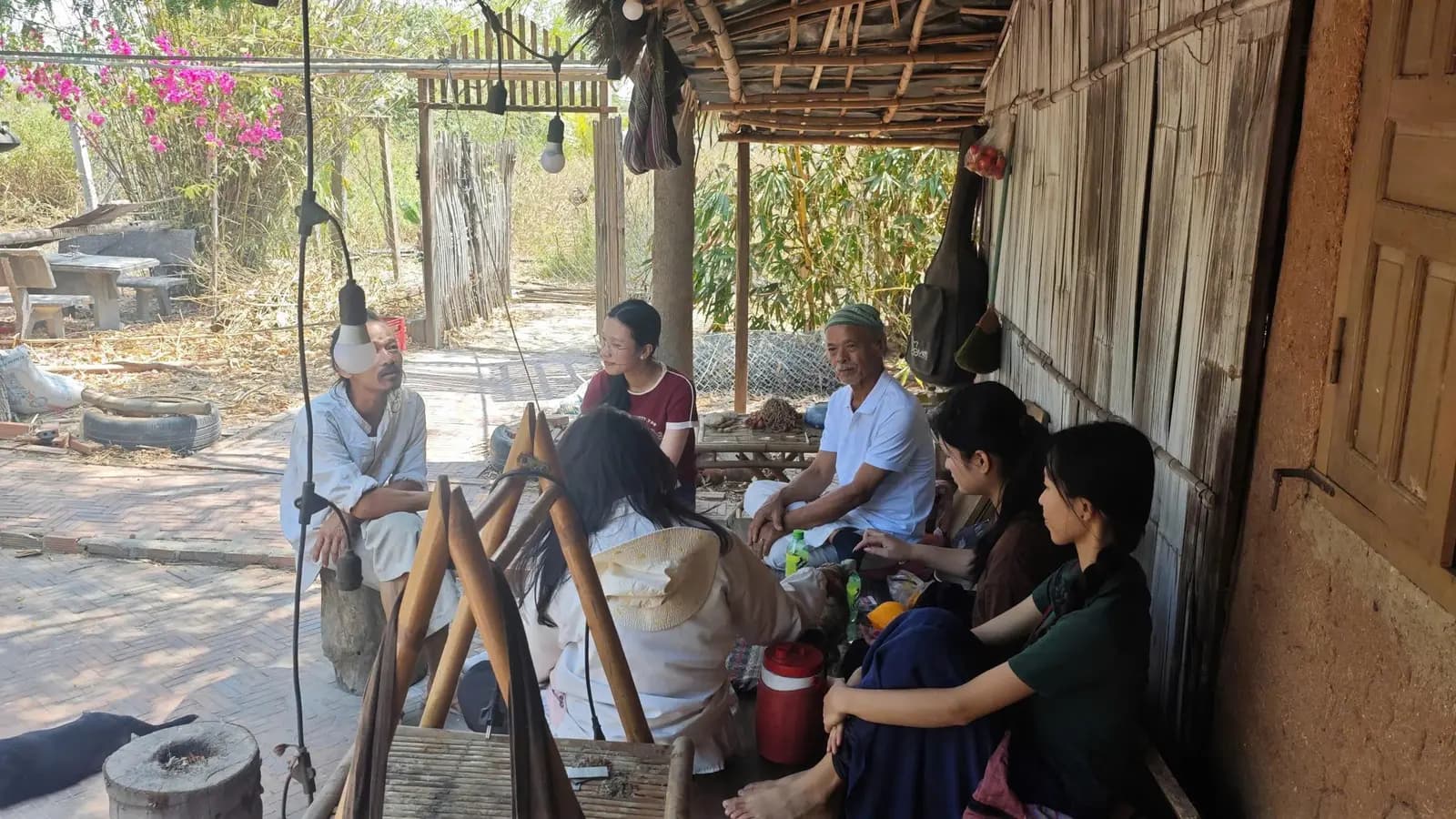 Gia đình đã đón tiếp nhóm tại Ninh Thuận